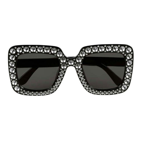 Gafas de fiesta Boland bling bling negro