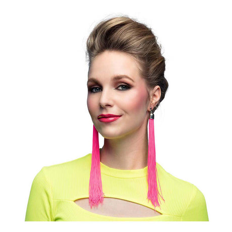 Boland Pendientes festival rosa neón, 20cm
