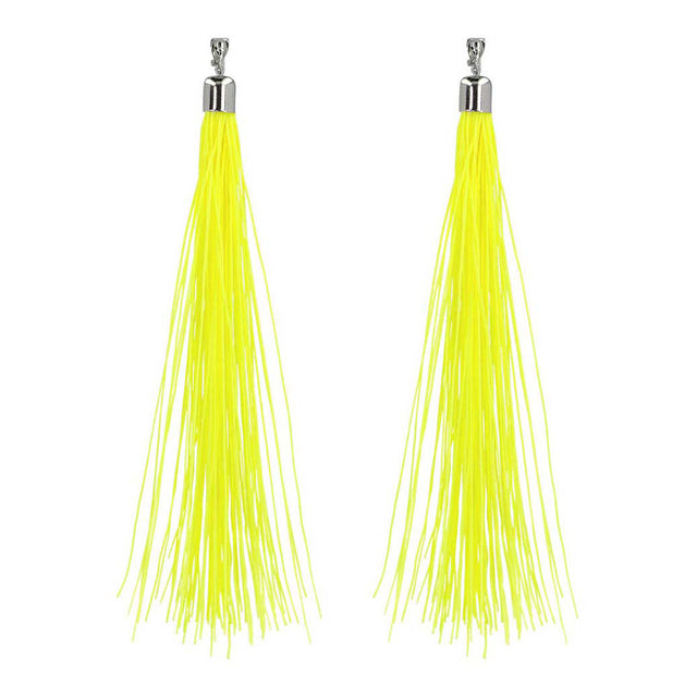 Boland pendientes festival amarillo neón, 20cm