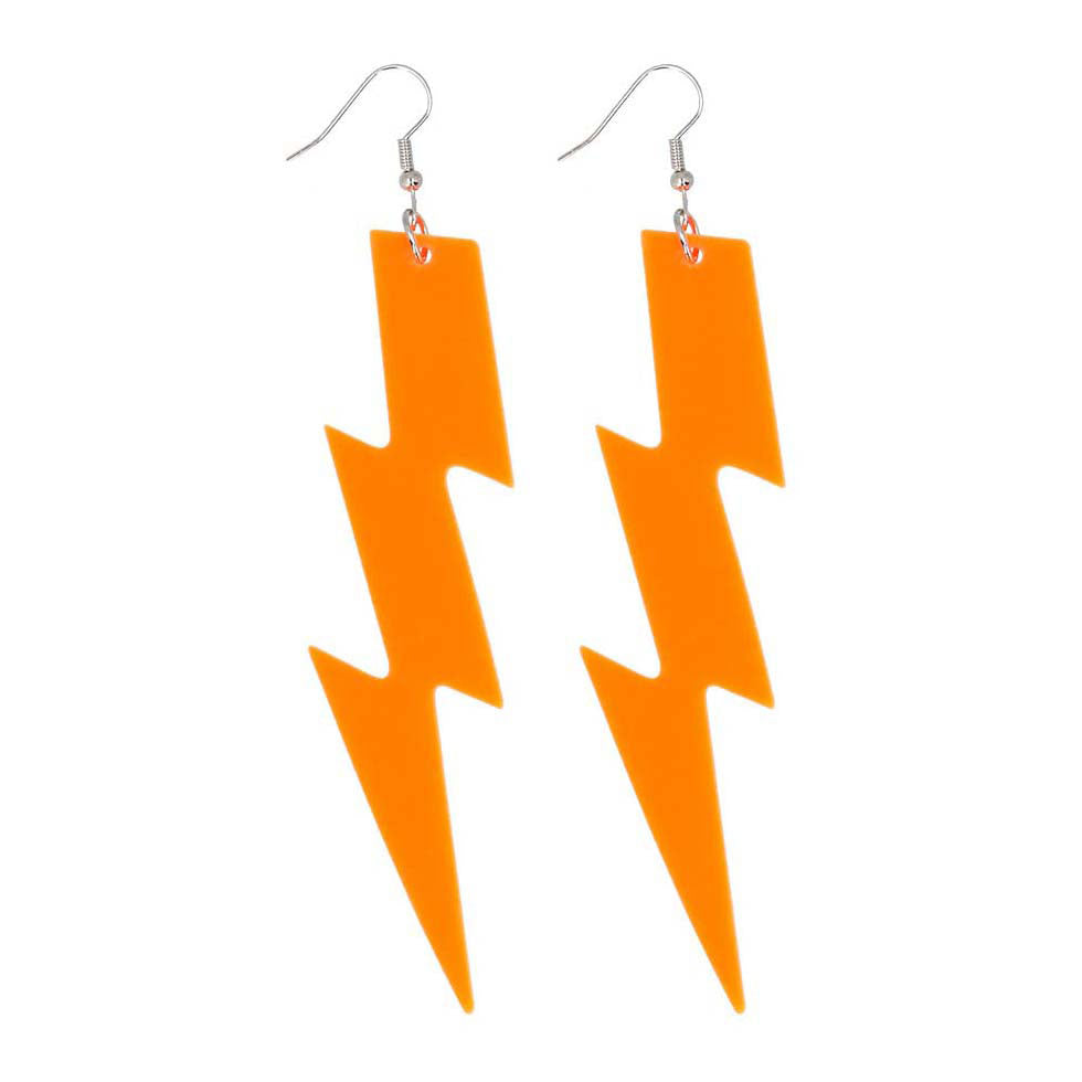 Pendientes Boland flash naranja neón