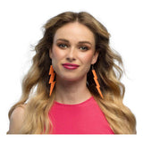 Pendientes Boland flash naranja neón