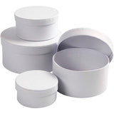 Empresa creativa https: www.cchobby.nl cajas-redondas-tamaño-8x4-10x5-12x6-14x7-cm-blanco-4-piezas-1-juego