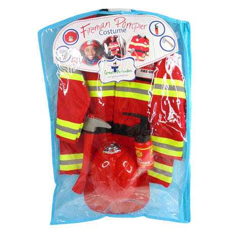 Set de disfraz de bomberos Great Pretenders, 3-4 años