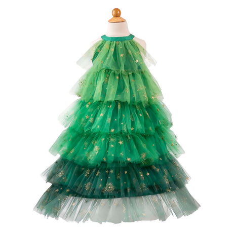 Vestido de árbol de Navidad con diadema Great Pretenders - 5-6 años