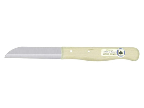 Pastor h. cuchillo de pelar madera lisa recto fleje de acero inoxidable caja de 10 piezas