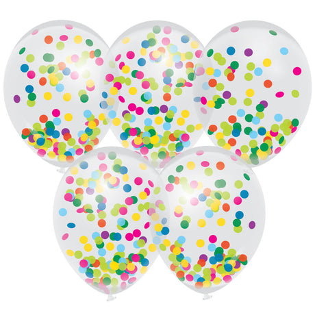 Globos de confeti de color Haza Barbablanca, 5 uds.