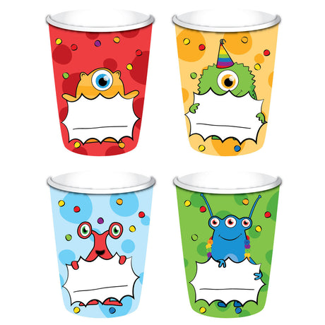 Vasos de fiesta del monstruo de barba blanca Haza, 8 uds.