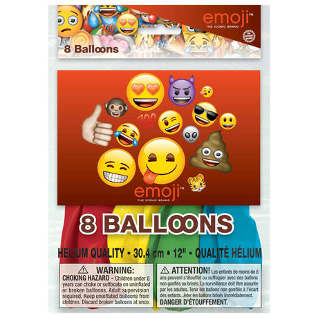 Globos emoji Haza de Barbablanca, 8ud.