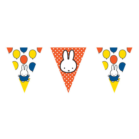 Línea de bandera Haza Miffy de barba blanca, 10mtr.