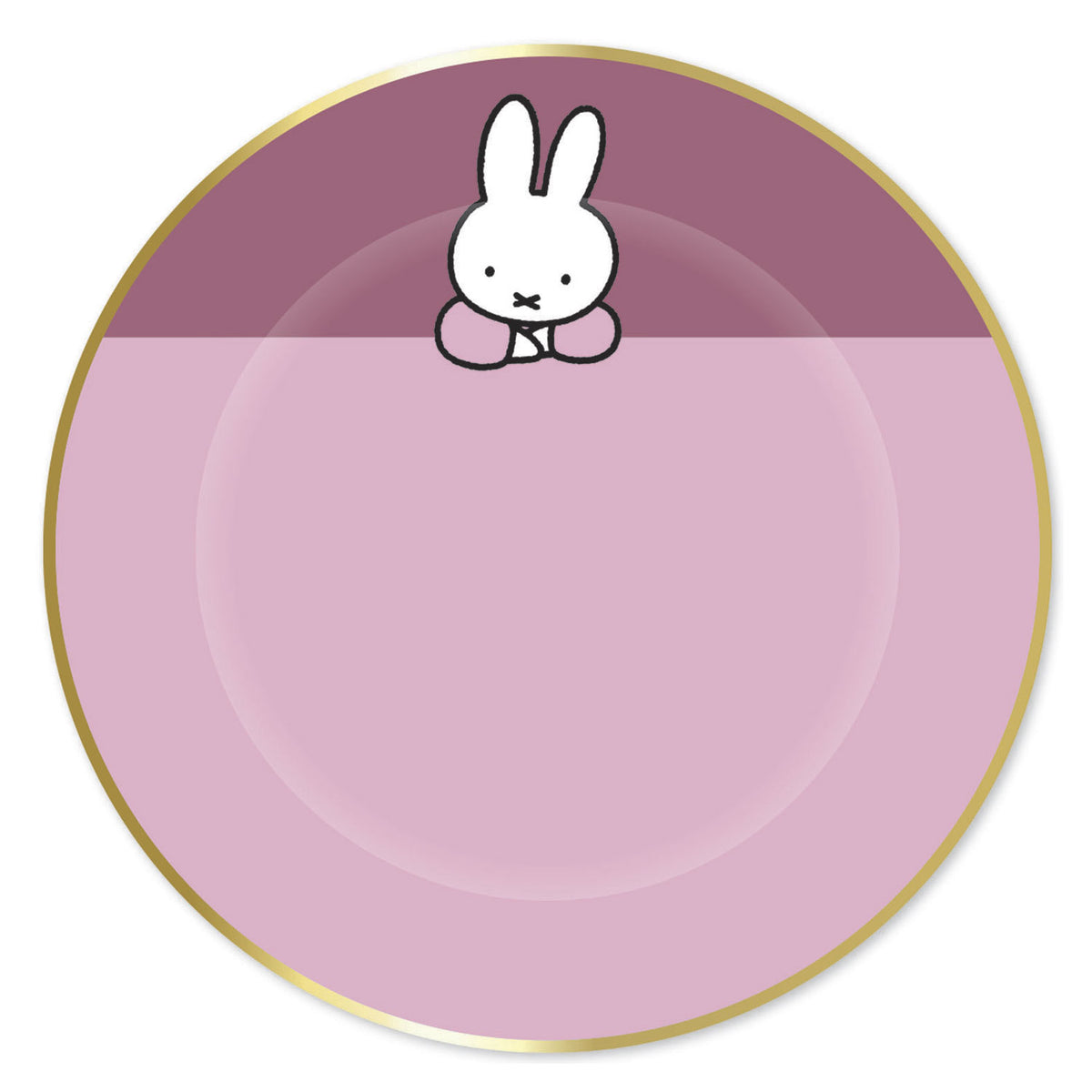 Placas de barba blanca Haza Miffy rosa, 8 uds.