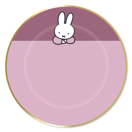 Placas de barba blanca Haza Miffy rosa, 8 uds.