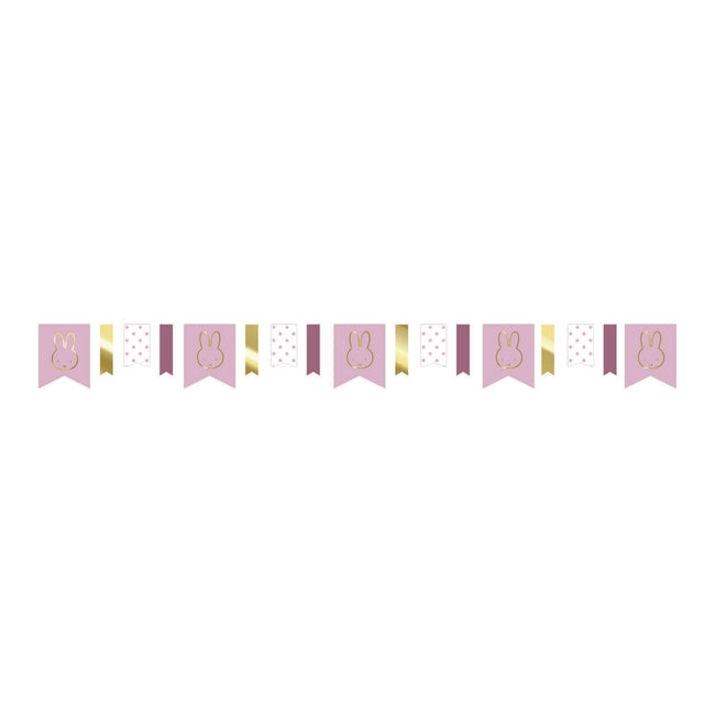 Guirnalda miffy haza barbablanca rosa, 4mtr.