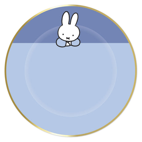 Placas de barba blanca Haza Miffy azul, 8 uds.