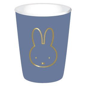 Vasos Haza Barbablanca Miffy azul, 8 uds.