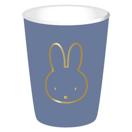 Vasos Haza Barbablanca Miffy azul, 8 uds.
