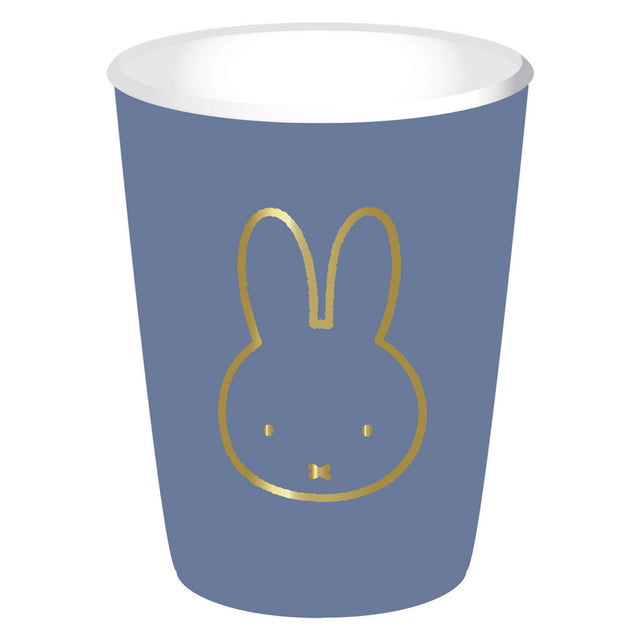 Vasos Haza Barbablanca Miffy azul, 8 uds.