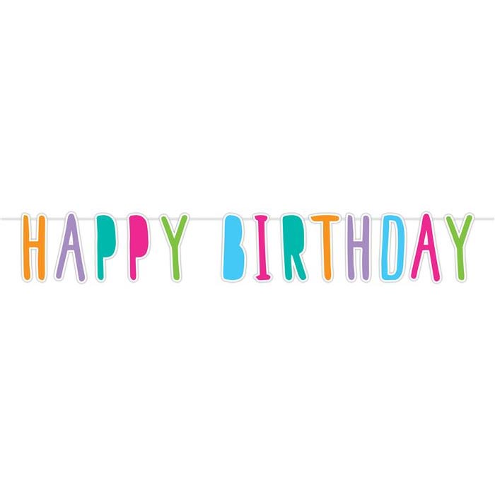 Guirnalda de letras haza witbaard feliz cumpleaños, 6 mtr.