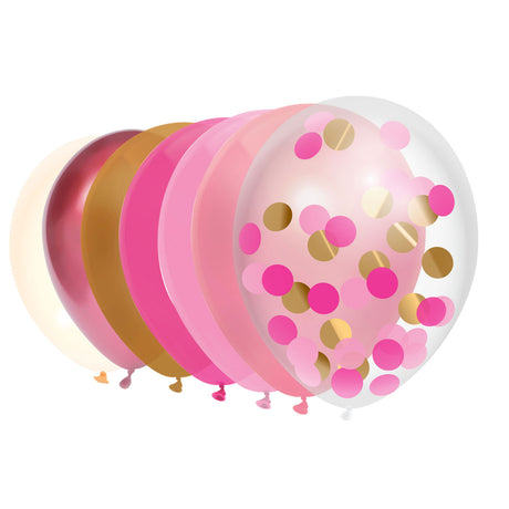 Globos Haza Barbablanca colores princesa, 10 uds.