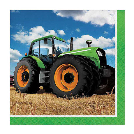 Servilletas para tractor de barba blanca Haza, 16ud.