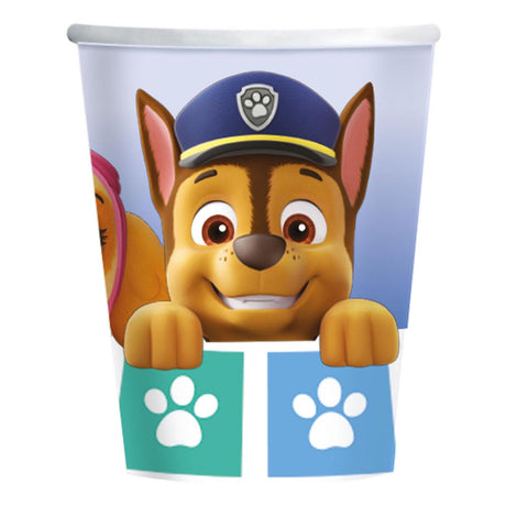 Vasos haza patrulla canina de barba blanca, 8 uds.