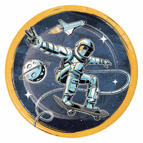 Platos de astronauta de barba blanca Haza, 8 uds.