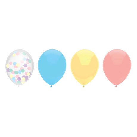 Mezcla de globos de barba blanca Haza pastel, 6 uds.
