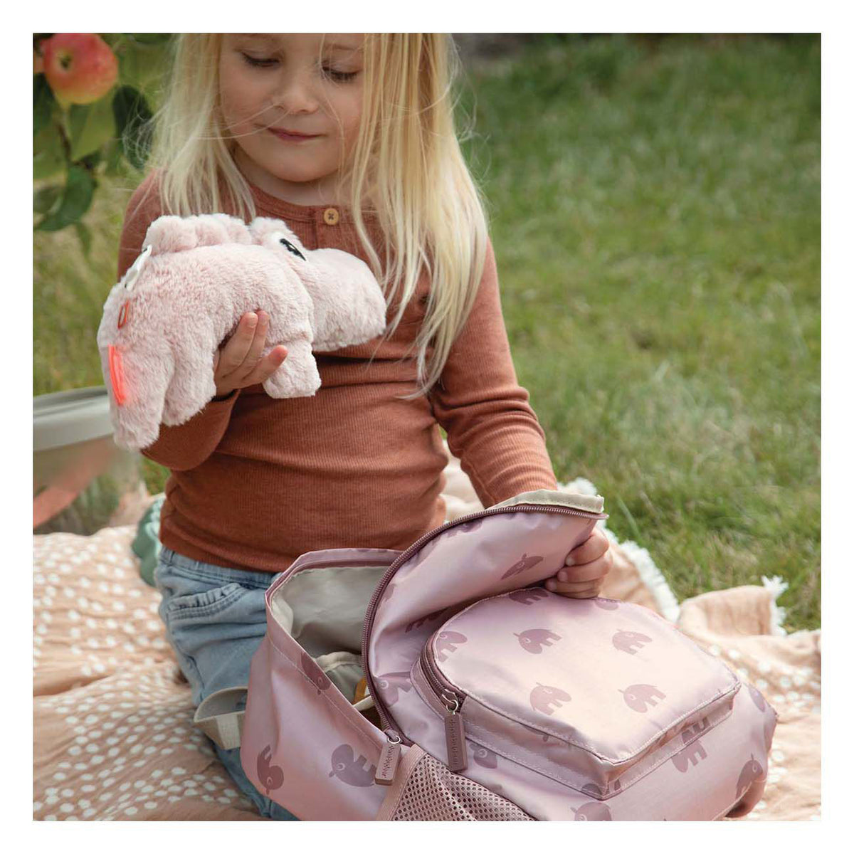 Hecho por ciervo mochila infantil ozzo rosa 5 l