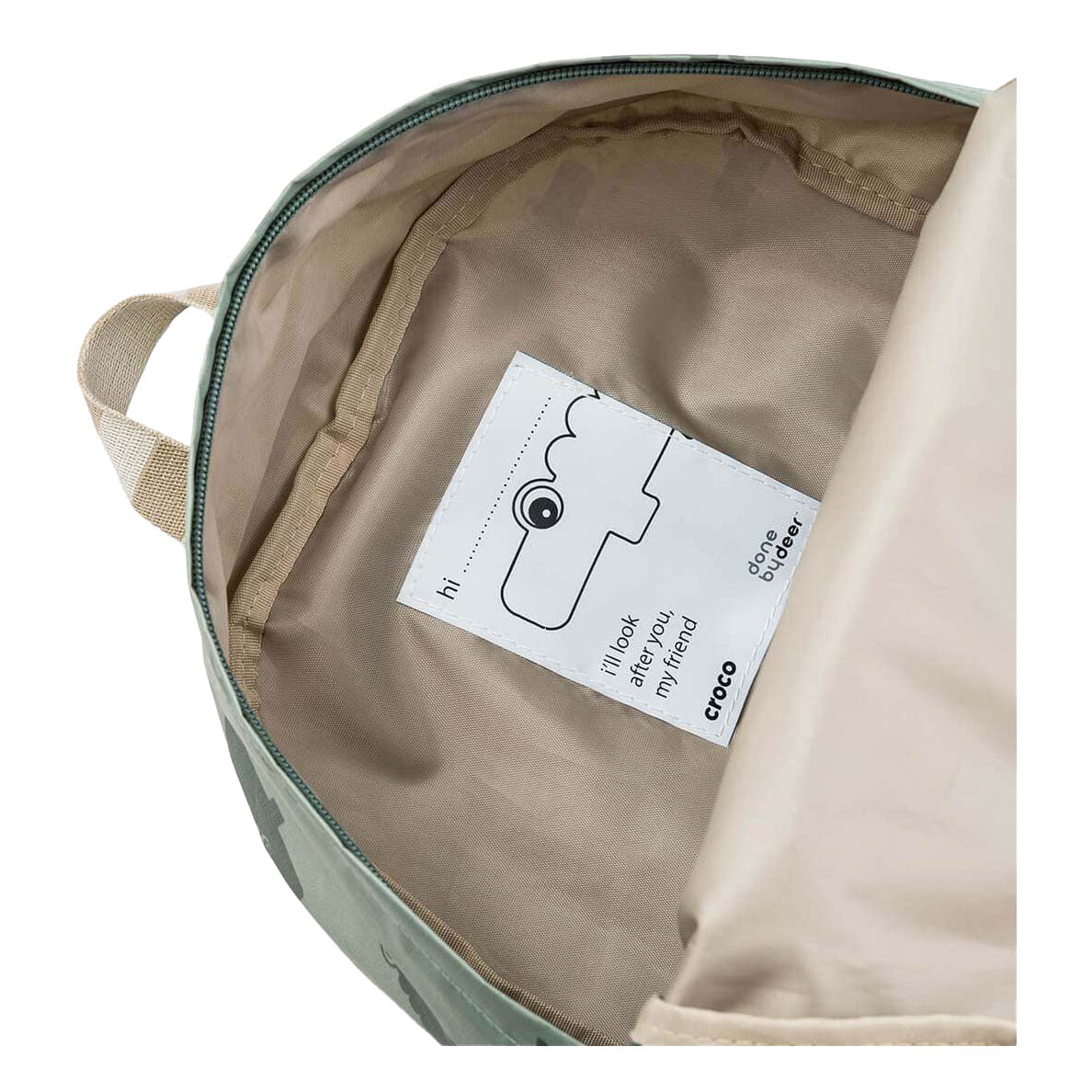 Hecho por ciervo mochila infantil croco verde 5 l