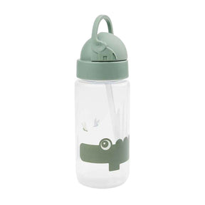 Hecho por ciervo vaso de paja verde cocodrilo, 350ml
