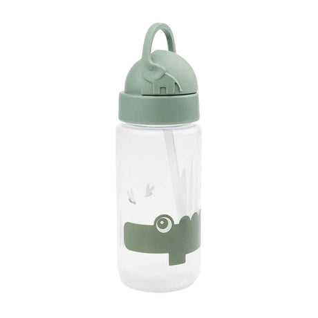 Hecho por ciervo vaso de paja verde cocodrilo, 350ml