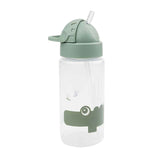 Hecho por ciervo vaso de paja verde cocodrilo, 350ml