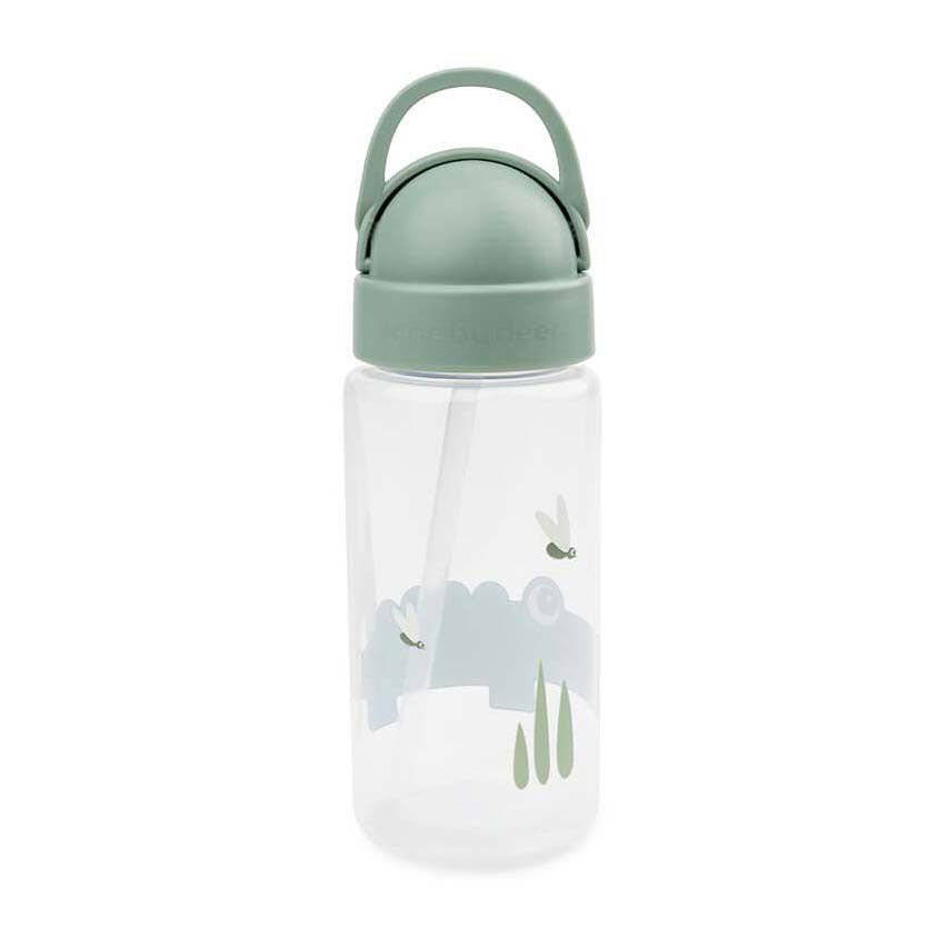 Hecho por ciervo vaso de paja verde cocodrilo, 350ml