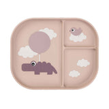 Hecho por venado tablero de caja nubes felices rosa