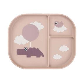 Hecho por venado tablero de caja nubes felices rosa