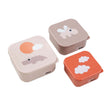 Caja de snacks Done by Deer Happy Clouds rosa, 3 uds.