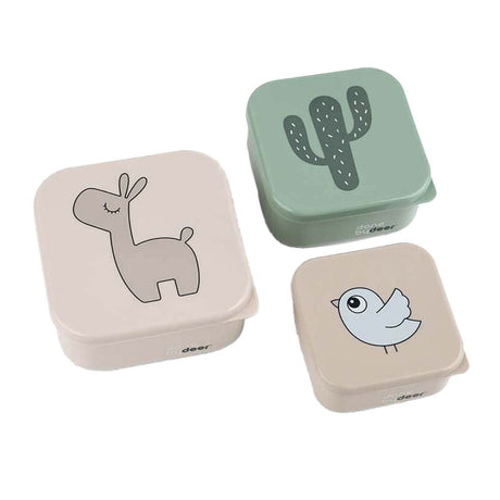Caja de snacks hecha por ciervo mezcla beige Lalee, 3 uds.