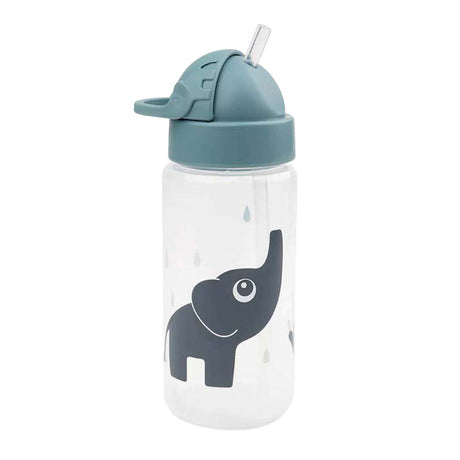 Hecho por ciervo vaso de paja elphee azul, 350 ml