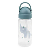 Hecho por ciervo vaso de paja elphee azul, 350 ml
