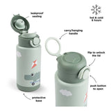 Botella térmica Done by Deer - parque infantil - verde - 340 ml