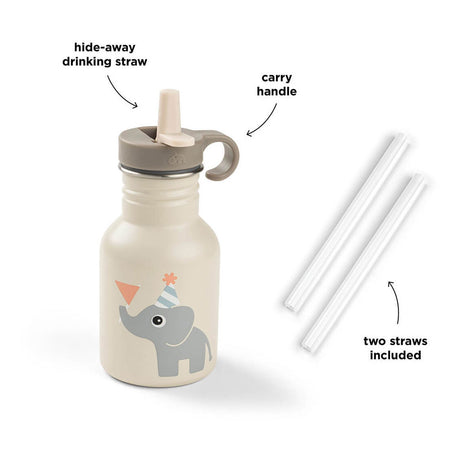 Done by deer metalen drinkfles celebration zand - 350 ml