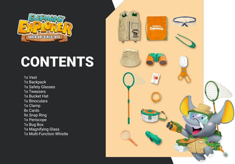Byomic set explorador infantil 28 piezas