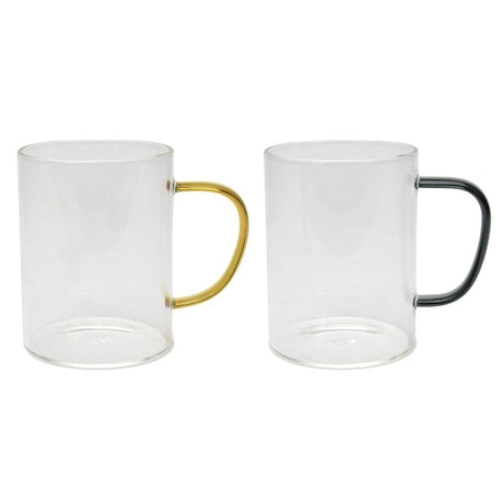Svenska living vaso con oreja de color ámbar petróleo negro ø8x10cm 400ml