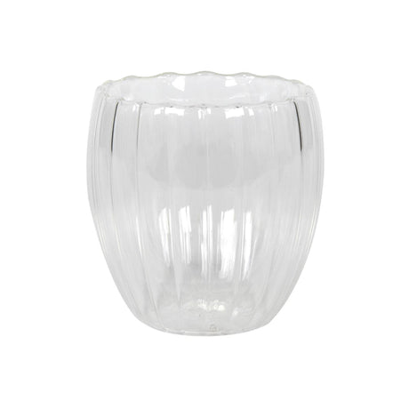 Svenska living juego de vasos calabaza doble pared 2 piezas ø8,5x9cm 260ml