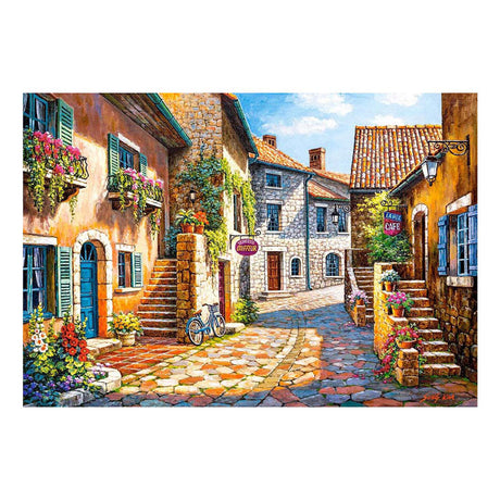 Castorland rue de Village – Puzzle – 1.000 piezas – Acabado satinado – Ajuste perfecto – Calidad europea