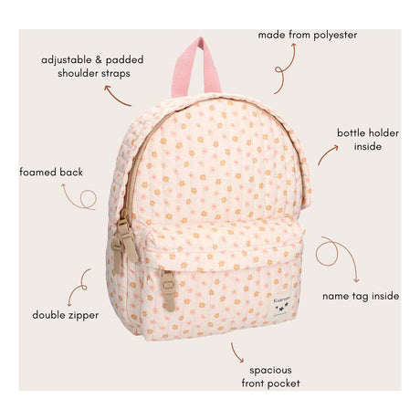 Mochila Kidzroom paris prados mágicos rosa