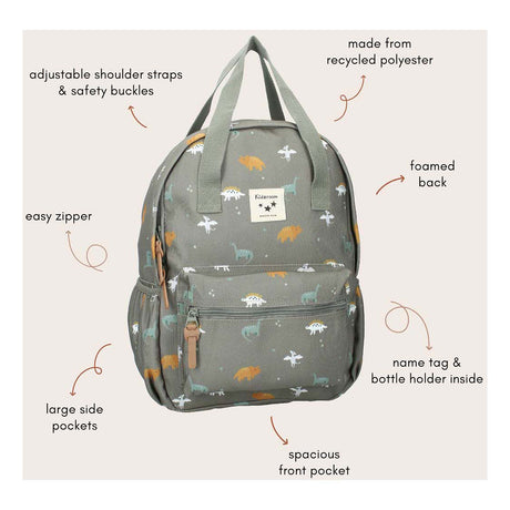 Mochila Kidzroom lille pequeña charla dino