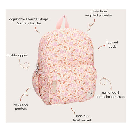 Mochila Kidzroom Turín recuerdos encantados rosa