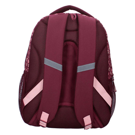 Mochila Milky Kiss flores silvestres, 3 compartimentos
