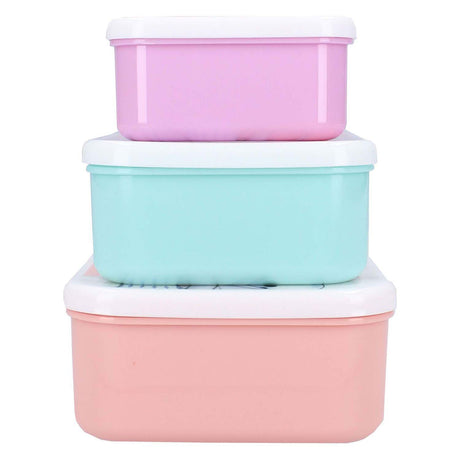 Vadobag caja de snacks congelados y caja de frutas verde claro y rosa - 3 en 1