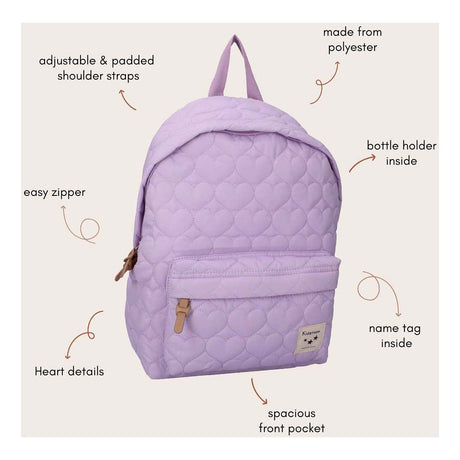 Mochila Kidzroom mundos maravillosos - violeta